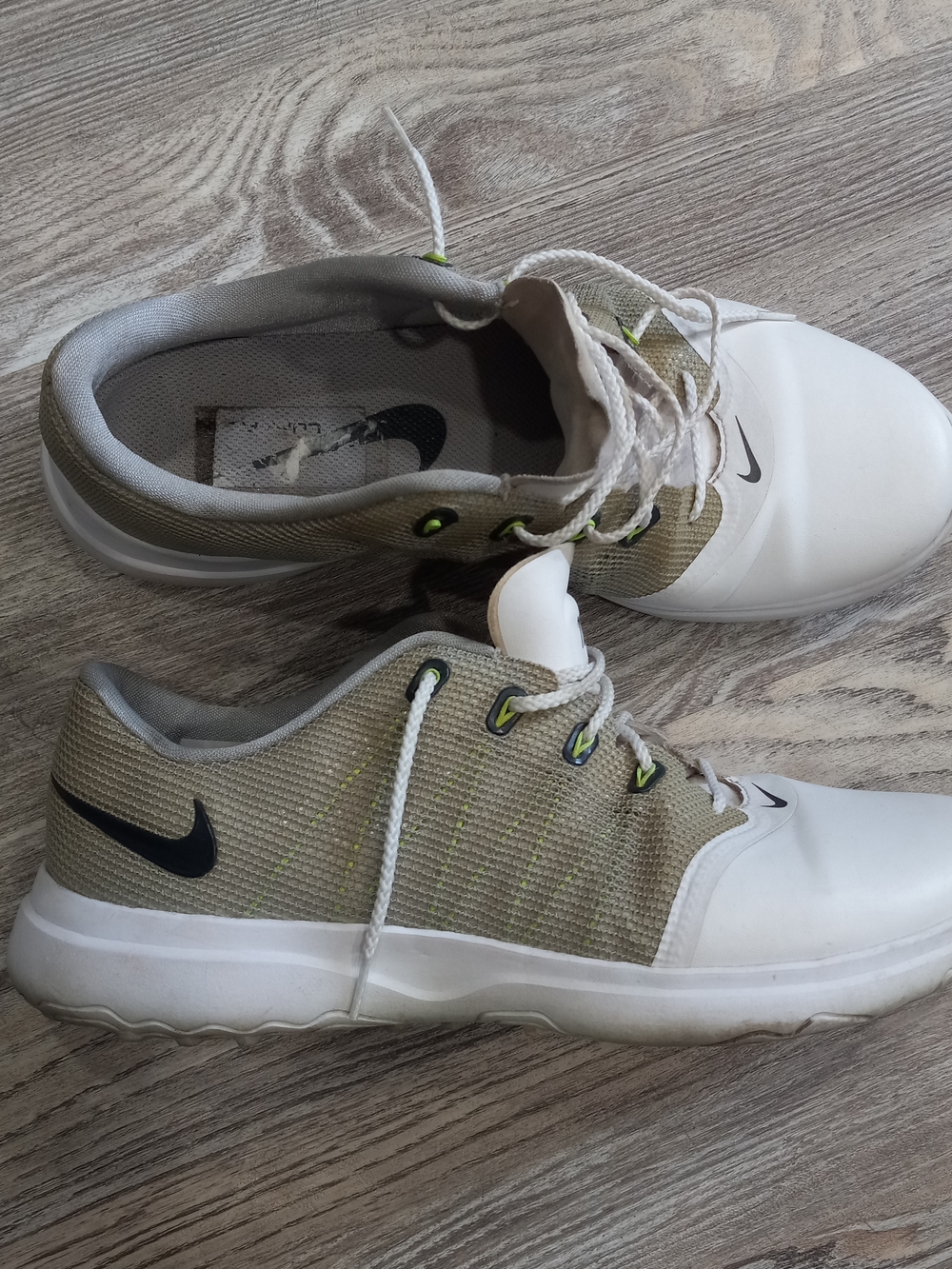 Nike Lunar Empress Lunarlon Woman Golf Shoes White/Gary Size 8 - Picture 8 of 15